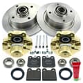 NB PARTS Bremseskiver + bremseklosser + bremsekalipere + 2x hjullagersett + tilbehørssett foran