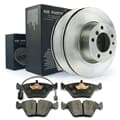 NB PARTS Bremsscheiben + Bremsbeläge + Warnkontakt vorne
