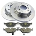 NB PARTS Bremsscheiben + Bremsbeläge + Warnkontakt hinten