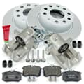 NB PARTS brake discs + brake pads + rear brake callipers