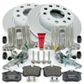 NB PARTS brake discs + brake pads + rear brake callipers