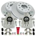 NB PARTS rear brake discs + brake callipers