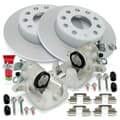 NB PARTS rear brake discs + brake callipers