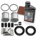 AUTOFREN SEINSA 2x kit di riparazione pinze freno + liquido freni + vello abrasivo anteriore