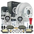 NB PARTS brake discs + brake pads + rear brake callipers