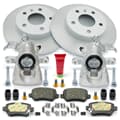 NB PARTS brake discs + brake pads + rear brake callipers