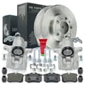 NB PARTS brake discs + brake pads + rear brake callipers