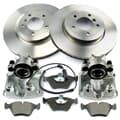 NB PARTS Bremsscheiben + Bremsbeläge + Bremssättel + Warnkontakt vorne