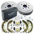 NB PARTS Tambours de frein + mâchoires de frein + cylindres de frein de roue + kit d'accessoires arrière NB PARTS Tambours de frein + mâchoires de frein + cylindres de frein de roue + kit d'accessoires arrière