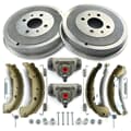 NB PARTS tambores de travão + maxilas de travão + cilindros de travão das rodas + kit de acessórios para a retaguarda