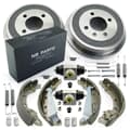 NB PARTS Bremstrommeln + Bremsbacken + Radbremszylinder + Zubehörsatz hinten