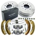 NB PARTS BROMSAR Bromstrummor + bromsskor + hjulbromscylinder + bakre tillbehörssats NB PARTS BROMSAR Bromstrummor + bromsskor + hjulbromscylinder + bakre tillbehörssats