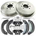 NB PARTS Bremsetromler + bremsesko + hjulbremsesylinder + tilbehørssett bak NB PARTS Bremsetromler + bremsesko + hjulbremsesylinder + tilbehørssett bak