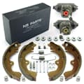 NB PARTS brake shoes + wheel brake cylinders + wheel-side accessory kit