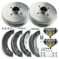 NB PARTS Tamburi freno + ganasce freno + cilindro freno ruota + kit accessori posteriore