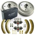 NB PARTS Bremstrommeln + Bremsbacken + Radbremszylinder + Zubehörsatz vorne