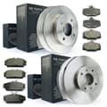 NB PARTS Bremsscheiben + Bremsbeläge vorne + hinten
