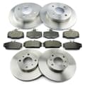 NB PARTS Bremsscheiben + Bremsbeläge vorne + hinten