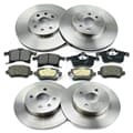 FEBI BILSTEIN Bremsscheiben + Bremsbeläge vorne + hinten