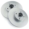 NB PARTS Rear brake discs + brake pads