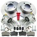 NB PARTS Disques de frein + plaquettes de frein + étriers de frein arrière