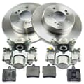 NB PARTS Bremsscheiben + Bremsbeläge + Bremssättel hinten