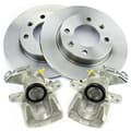 NB PARTS Bremsscheiben + Bremssättel hinten