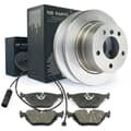 NB PARTS discos de travão + calços de travão + contacto de aviso traseiro