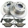NB PARTS discos de travão + calços de travão + contacto de aviso traseiro