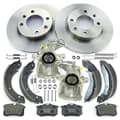 NB PARTS Bremsscheiben + Bremsbeläge + Bremssättel + Bremsbacken + Zubehörsatz hinten