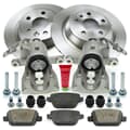 NB PARTS Disques de frein + plaquettes de frein + étriers de frein arrière