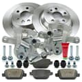 NB PARTS Disques de frein + plaquettes de frein + étriers de frein arrière