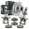 NB PARTS Bremsscheiben + Bremsbeläge + Bremssättel hinten