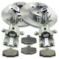 NB PARTS Bremsscheiben + Bremsbeläge + Bremssättel hinten