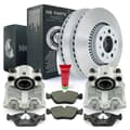 NB PARTS Bremsscheiben + Bremsbeläge + Bremssättel vorne