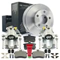 NB PARTS Bromsskivor + bromsbelägg + bakre bromsok