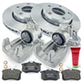 NB PARTS Bremsscheiben + Bremsbeläge + Bremssättel hinten