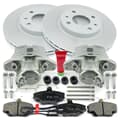 NB PARTS Discos de freno + pastillas de freno + pinzas de freno delanteras