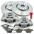 NB PARTS Bremsscheiben + Bremsbeläge + Bremssättel vorne