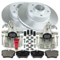 NB PARTS discos de travão + pastilhas de travão + pinças do travão traseiro