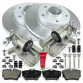 NB PARTS discos de travão + pastilhas de travão + pinças do travão traseiro