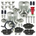 NB PARTS Bremssättel + Bremsbeläge + Warnkontakt hinten
