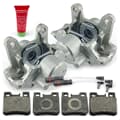 NB PARTS Bremssättel + Bremsbeläge + Warnkontakte hinten
