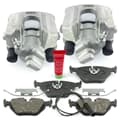 NB PARTS Bremssättel + Bremsbeläge + Warnkontakt hinten