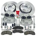 NB PARTS Disques de frein + plaquettes de frein + étriers de frein avant