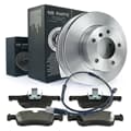NB PARTS Bremsscheiben + Bremsbeläge + Warnkontakt vorne
