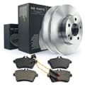 NB PARTS Dischi freno + pastiglie freno + contatti di segnalazione anteriori