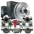 NB PARTS discos de travão + pastilhas de travão + pinças de travão + contacto de aviso frontal