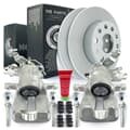 NB PARTS discos de travão + pinças de travão traseiras direita