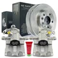 NB PARTS discos de travão + pinças de travão traseiras direita